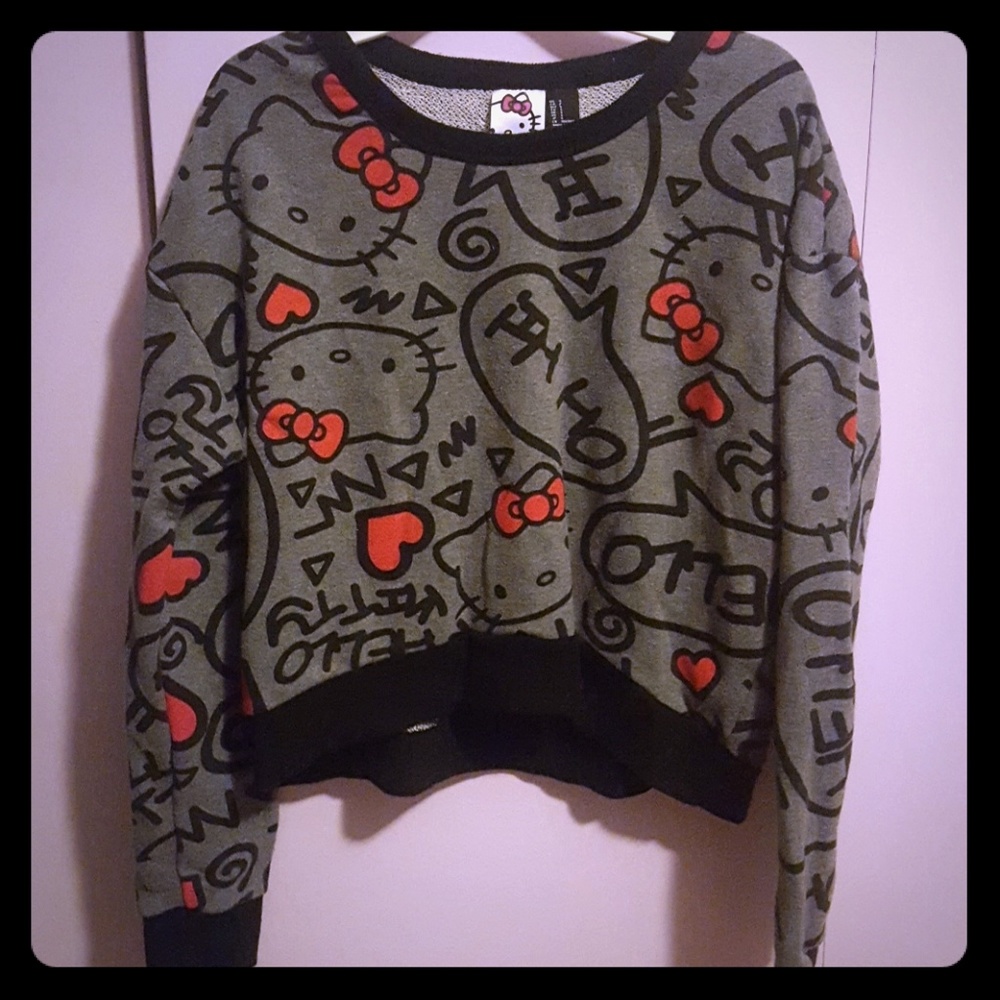 Hello Kitty Cropped Sweater